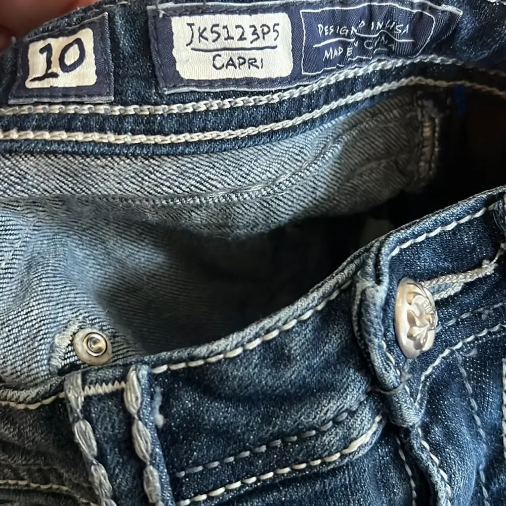 Miss Me Girls Jeans 10 Denim Capris